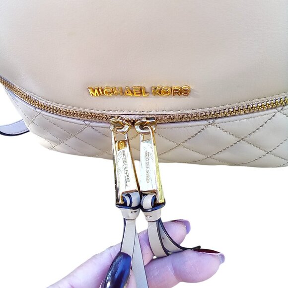 LOW START Michael Kors Medium Rhea Backpack $398 Retail - Picture 6 of 12